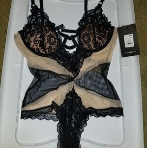 NWT black/ tan teddy